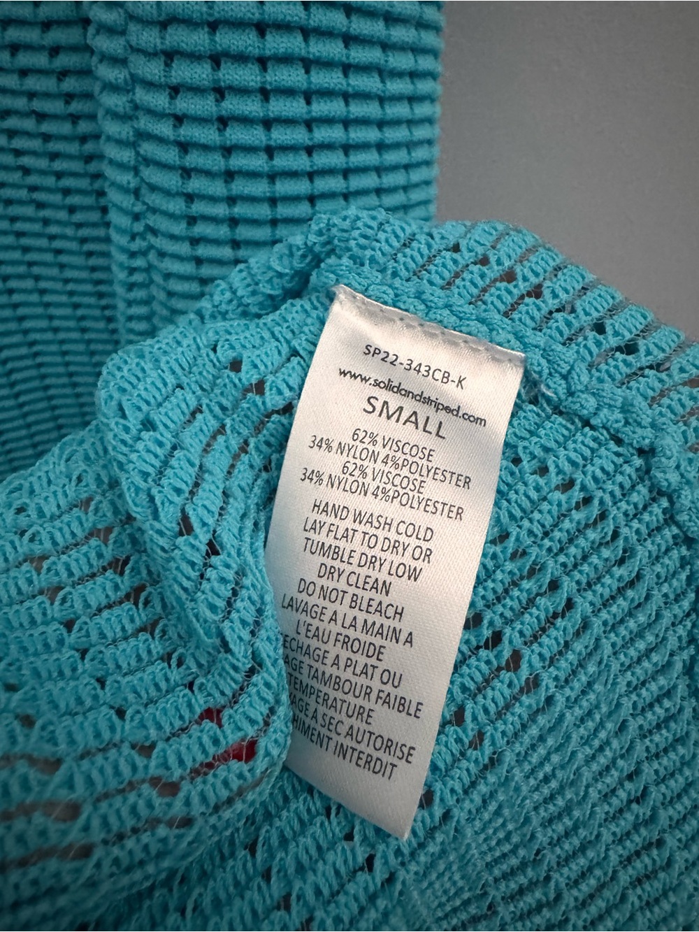 NWT Solid & Striped The Carson Mini Dress in Cerulean Blue. Size S - Picture 11 of 14